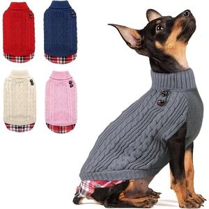 Kyeese Gray Dog Sweater 2XL * Cozy Knitted Attire with Leash Hole